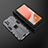 Funda Bumper Silicona y Plastico Mate Carcasa con Magnetico Soporte T02 para Samsung Galaxy A72 4G