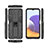 Funda Bumper Silicona y Plastico Mate Carcasa con Magnetico Soporte T03 para Samsung Galaxy F42 5G