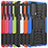 Funda Bumper Silicona y Plastico Mate Carcasa con Soporte A01 para Motorola Moto Edge 20 5G