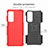 Funda Bumper Silicona y Plastico Mate Carcasa con Soporte A01 para Motorola Moto Edge (2021) 5G