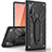 Funda Bumper Silicona y Plastico Mate Carcasa con Soporte A01 para Samsung Galaxy Note 10