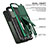 Funda Bumper Silicona y Plastico Mate Carcasa con Soporte A04 para Samsung Galaxy S21 FE 5G