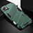 Funda Bumper Silicona y Plastico Mate Carcasa con Soporte A05 para Apple iPhone 13