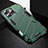 Funda Bumper Silicona y Plastico Mate Carcasa con Soporte A05 para Apple iPhone 13 Pro