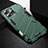 Funda Bumper Silicona y Plastico Mate Carcasa con Soporte A05 para Apple iPhone 13 Pro Max