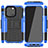 Funda Bumper Silicona y Plastico Mate Carcasa con Soporte A07 para Apple iPhone 14 Pro Max