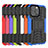 Funda Bumper Silicona y Plastico Mate Carcasa con Soporte A07 para Apple iPhone 15 Pro Max