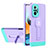Funda Bumper Silicona y Plastico Mate Carcasa con Soporte H01P para Xiaomi Redmi Note 10 Pro Max
