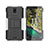 Funda Bumper Silicona y Plastico Mate Carcasa con Soporte JX2 para Nokia C100