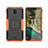 Funda Bumper Silicona y Plastico Mate Carcasa con Soporte JX2 para Nokia C100