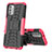 Funda Bumper Silicona y Plastico Mate Carcasa con Soporte JX2 para Nokia G400 5G