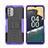 Funda Bumper Silicona y Plastico Mate Carcasa con Soporte JX2 para Nokia G400 5G