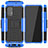 Funda Bumper Silicona y Plastico Mate Carcasa con Soporte JX2 para Samsung Galaxy A32 5G