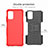 Funda Bumper Silicona y Plastico Mate Carcasa con Soporte JX3 para Samsung Galaxy A03s