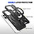 Funda Bumper Silicona y Plastico Mate Carcasa con Soporte K02C para Apple iPhone 14 Pro Max