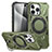 Funda Bumper Silicona y Plastico Mate Carcasa con Soporte K02C para Apple iPhone 14 Pro Max