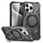 Funda Bumper Silicona y Plastico Mate Carcasa con Soporte K02C para Apple iPhone 16 Pro Max