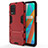 Funda Bumper Silicona y Plastico Mate Carcasa con Soporte KC1 para Realme 8s 5G