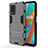 Funda Bumper Silicona y Plastico Mate Carcasa con Soporte KC1 para Realme 8s 5G