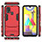 Funda Bumper Silicona y Plastico Mate Carcasa con Soporte KC1 para Samsung Galaxy M31