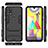 Funda Bumper Silicona y Plastico Mate Carcasa con Soporte KC1 para Samsung Galaxy M31 Prime Edition