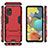 Funda Bumper Silicona y Plastico Mate Carcasa con Soporte KC1 para Samsung Galaxy M40S