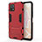 Funda Bumper Silicona y Plastico Mate Carcasa con Soporte KC1 para Vivo iQOO U3x 5G