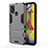 Funda Bumper Silicona y Plastico Mate Carcasa con Soporte KC2 para Samsung Galaxy M31 Prime Edition