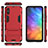 Funda Bumper Silicona y Plastico Mate Carcasa con Soporte KC2 para Xiaomi Redmi 9A