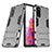 Funda Bumper Silicona y Plastico Mate Carcasa con Soporte KC3 para Samsung Galaxy S20 FE (2022) 5G