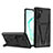 Funda Bumper Silicona y Plastico Mate Carcasa con Soporte MQ1 para Samsung Galaxy Note 10 5G