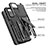 Funda Bumper Silicona y Plastico Mate Carcasa con Soporte MQ1 para Xiaomi Redmi Note 9 4G