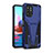 Funda Bumper Silicona y Plastico Mate Carcasa con Soporte MQ2 para Xiaomi Redmi Note 10 4G