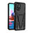 Funda Bumper Silicona y Plastico Mate Carcasa con Soporte MQ2 para Xiaomi Redmi Note 11 SE India 4G