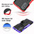 Funda Bumper Silicona y Plastico Mate Carcasa con Soporte para Motorola MOTO G52
