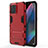 Funda Bumper Silicona y Plastico Mate Carcasa con Soporte para Oppo Find X3 Pro 5G