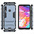 Funda Bumper Silicona y Plastico Mate Carcasa con Soporte para Samsung Galaxy A70E