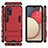 Funda Bumper Silicona y Plastico Mate Carcasa con Soporte para Samsung Galaxy M02s