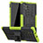 Funda Bumper Silicona y Plastico Mate Carcasa con Soporte R01 para Samsung Galaxy Note 10 Plus