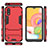 Funda Bumper Silicona y Plastico Mate Carcasa con Soporte T01 para Samsung Galaxy A01 SM-A015