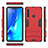 Funda Bumper Silicona y Plastico Mate Carcasa con Soporte T02 para Samsung Galaxy A9 (2018) A920