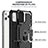 Funda Bumper Silicona y Plastico Mate Carcasa con Soporte YF1 para Apple iPhone 13 Pro Max