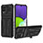 Funda Bumper Silicona y Plastico Mate Carcasa con Soporte YF1 para Samsung Galaxy A22 4G