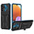 Funda Bumper Silicona y Plastico Mate Carcasa con Soporte YF1 para Samsung Galaxy A32 4G