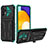 Funda Bumper Silicona y Plastico Mate Carcasa con Soporte YF1 para Samsung Galaxy A72 4G