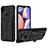 Funda Bumper Silicona y Plastico Mate Carcasa con Soporte YF1 para Samsung Galaxy M01s