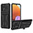 Funda Bumper Silicona y Plastico Mate Carcasa con Soporte YF1 para Samsung Galaxy M32 5G