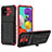 Funda Bumper Silicona y Plastico Mate Carcasa con Soporte YF1 para Samsung Galaxy M40S