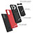 Funda Bumper Silicona y Plastico Mate Carcasa con Soporte YF1 para Samsung Galaxy Note 20 5G