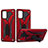 Funda Bumper Silicona y Plastico Mate Carcasa con Soporte YF1 para Samsung Galaxy S20